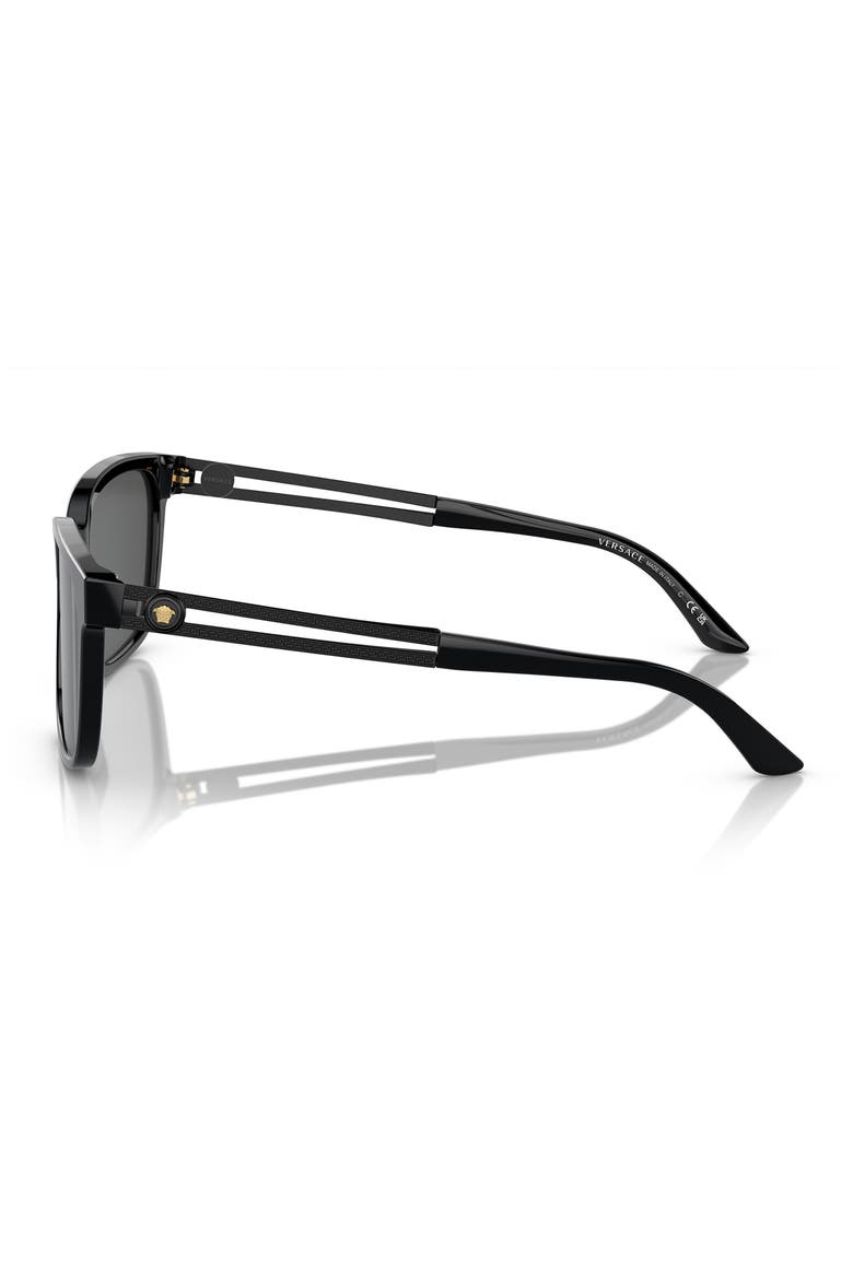 Rock Icon 58mm Sunglasses, Alternate, color, DARK GREY