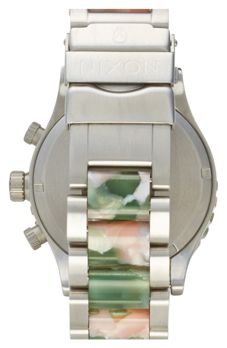 Nixon 'The 42-20 Chrono Watercolor' Bracelet Watch, 42mm, Alternate, color, 