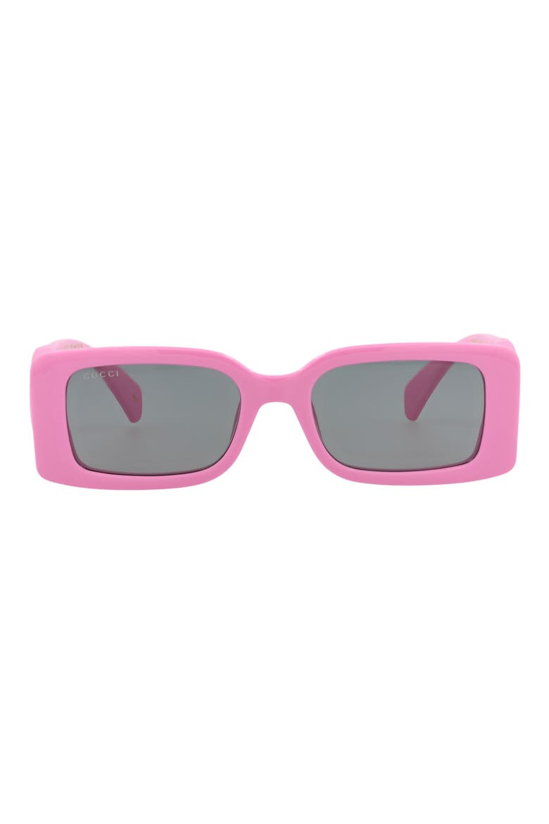 54mm Square Sunglasses, Main, color, PINK PINK GREY