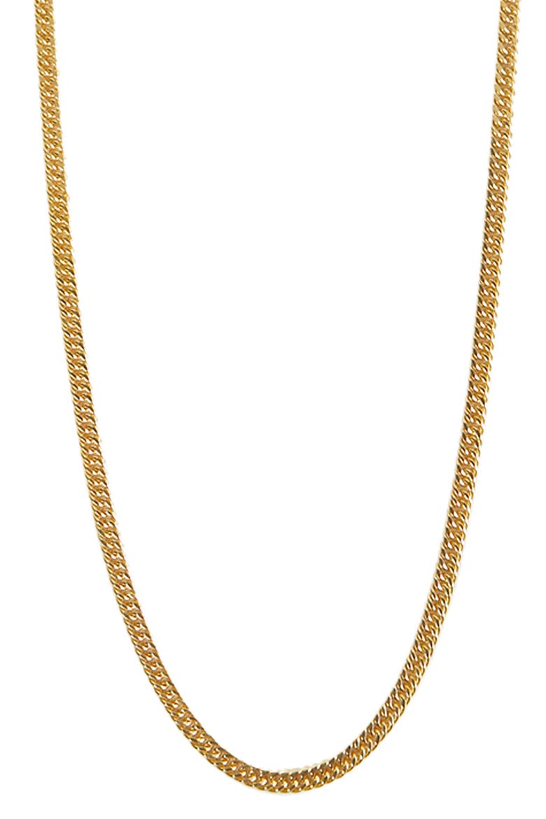 Flat Cable Chain Necklace, Alternate, color, GOLD