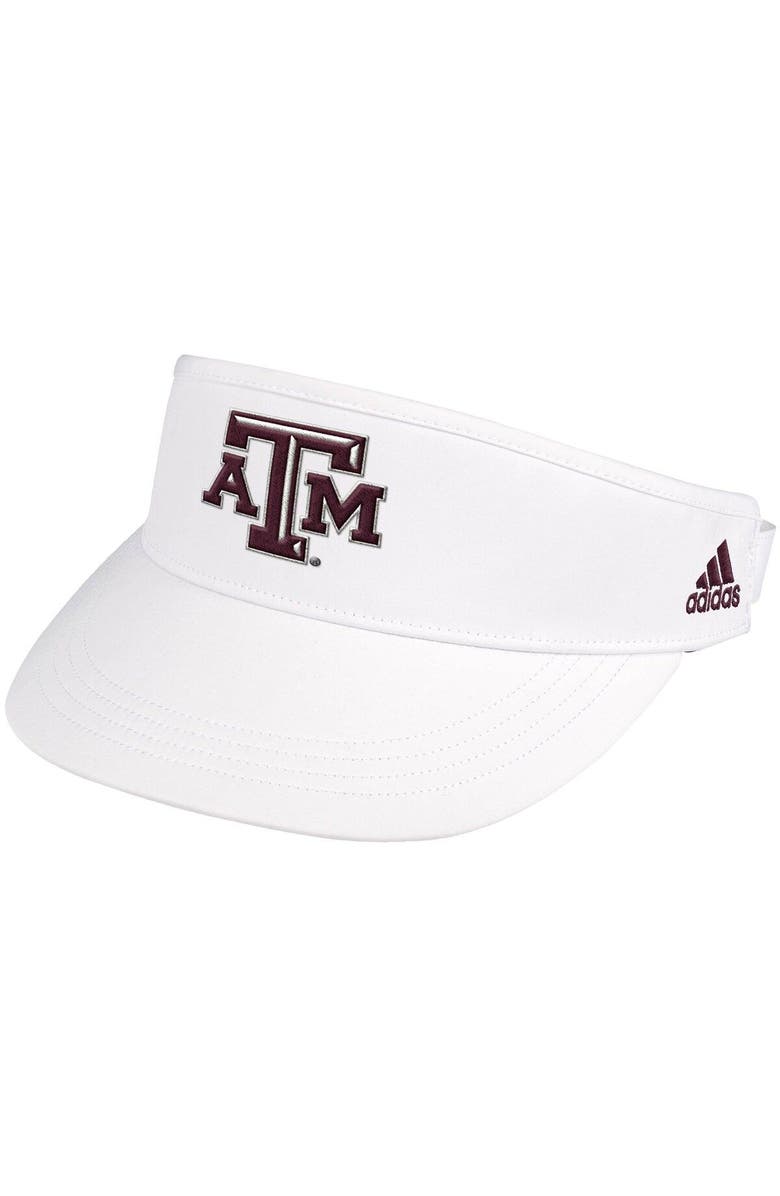 adidas Men's adidas White Texas A&M Aggies Sideline Coaches High Visor, Main, color,