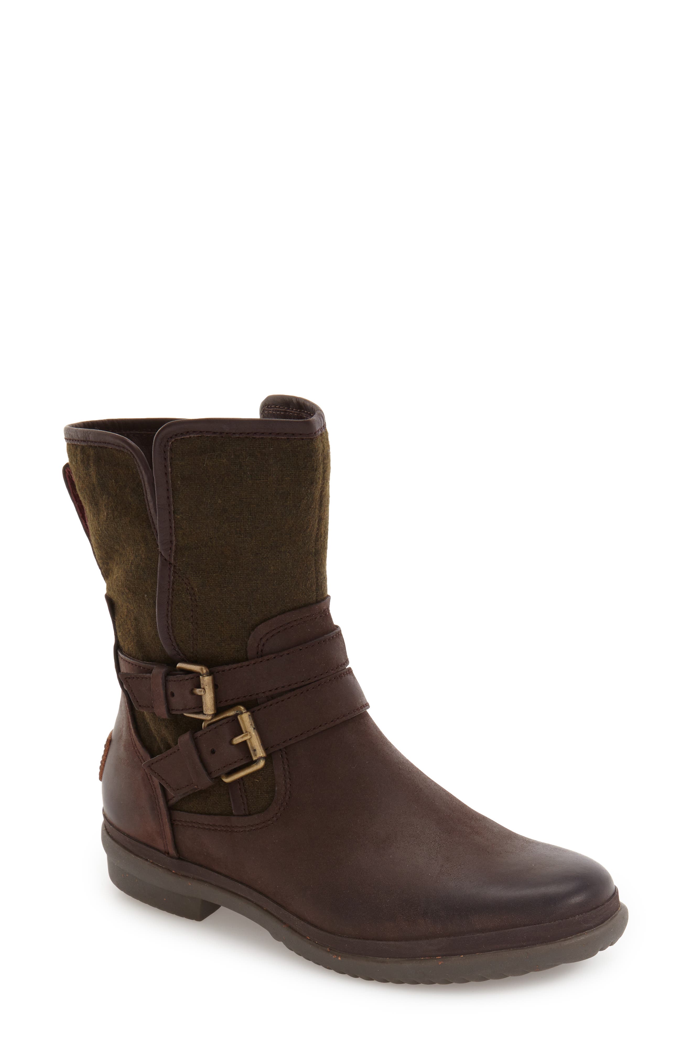 UGG<sup>®</sup> UGG Simmens Waterproof Leather Boot, Main, color, 