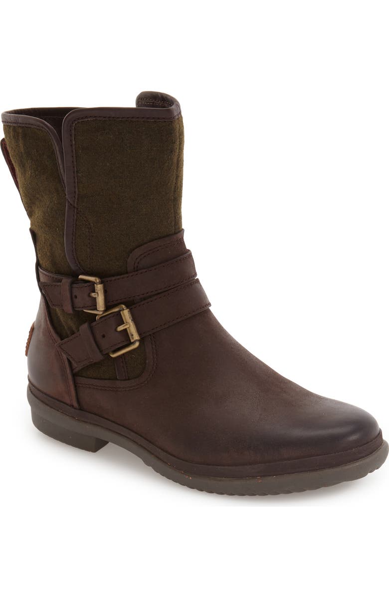 UGG<sup>®</sup> UGG Simmens Waterproof Leather Boot, Main, color,