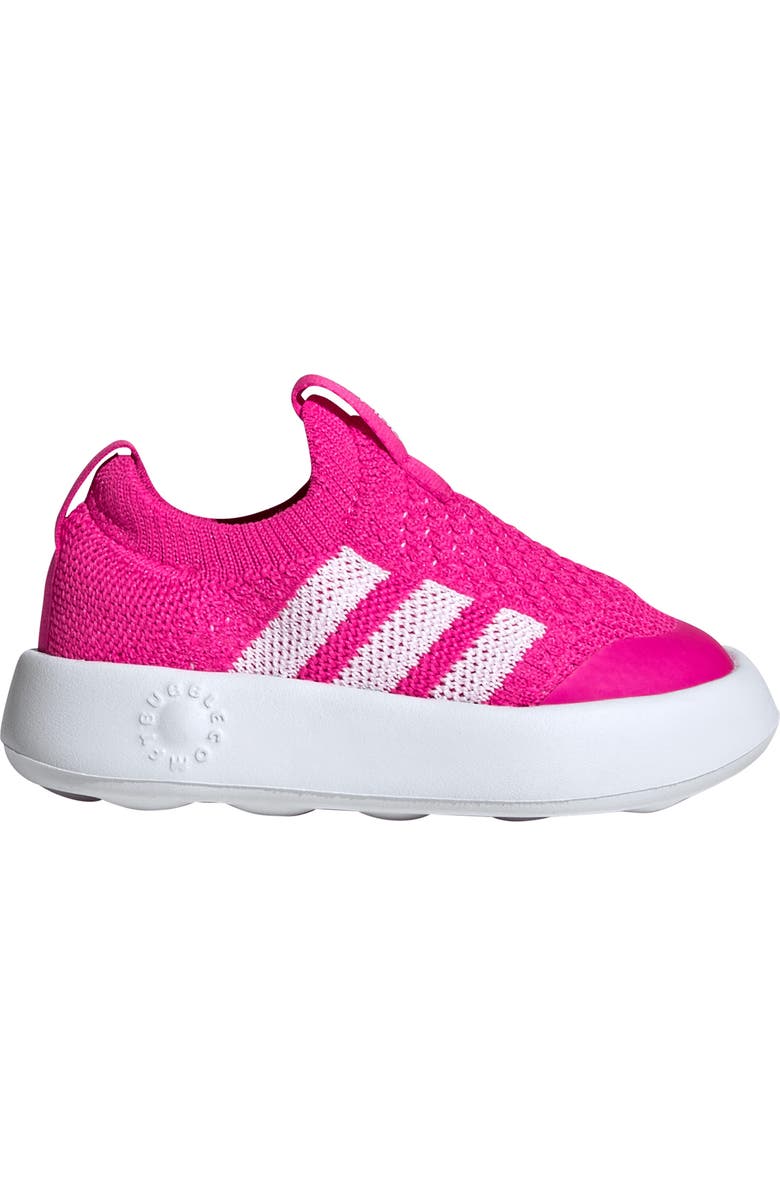adidas Kids' Bubblecomfy Knit Slip-On Sneaker, Alternate, color, Shopnk/Ftw