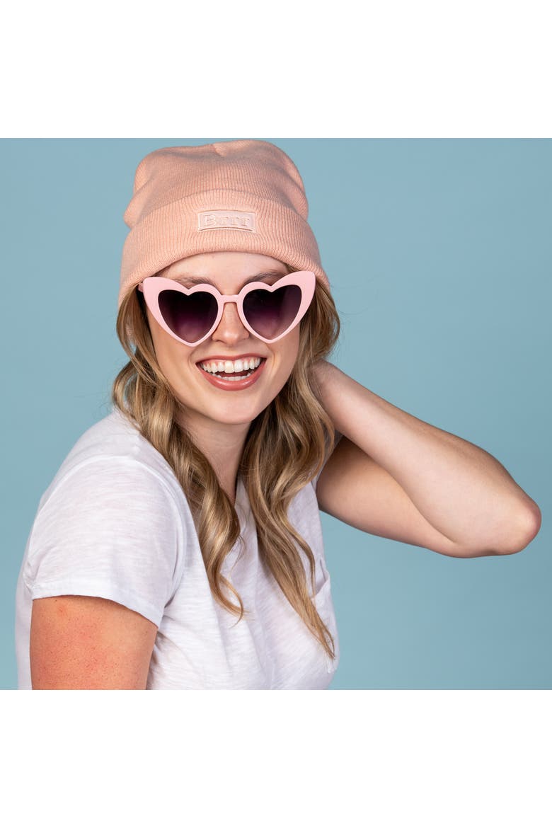 Brrr Beanie Acrylic Pink, Alternate, color, pink