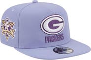 New Era Men's New Era Lavender Green Bay Packers Bloom A-Frame 9FIFTY Snapback Hat