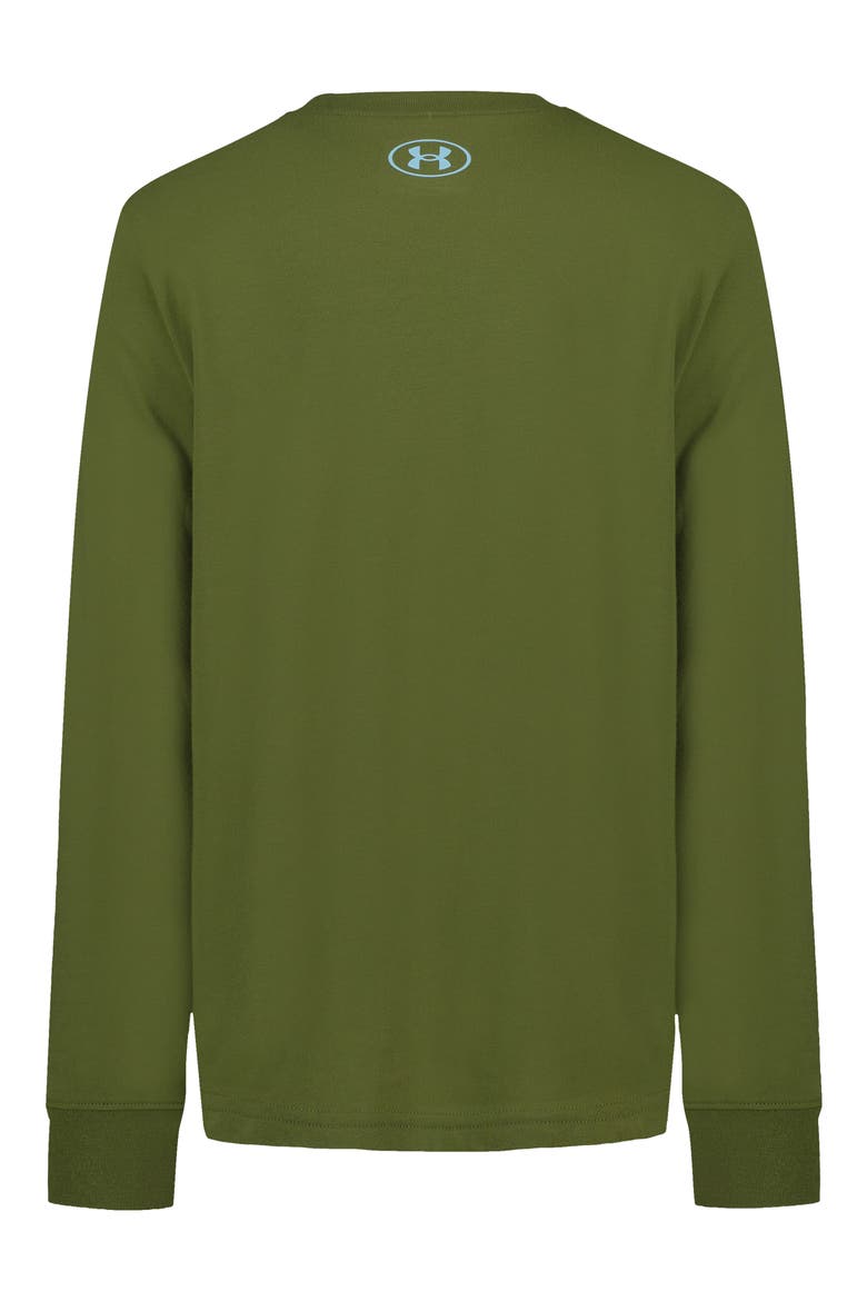 Kids' Topo Core Graphic Long Sleeve T-Shirt, Alternate, color, WARM OLIVE
