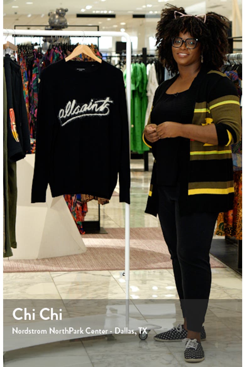 Signature Hairy Logo Cotton Crewneck Sweater video