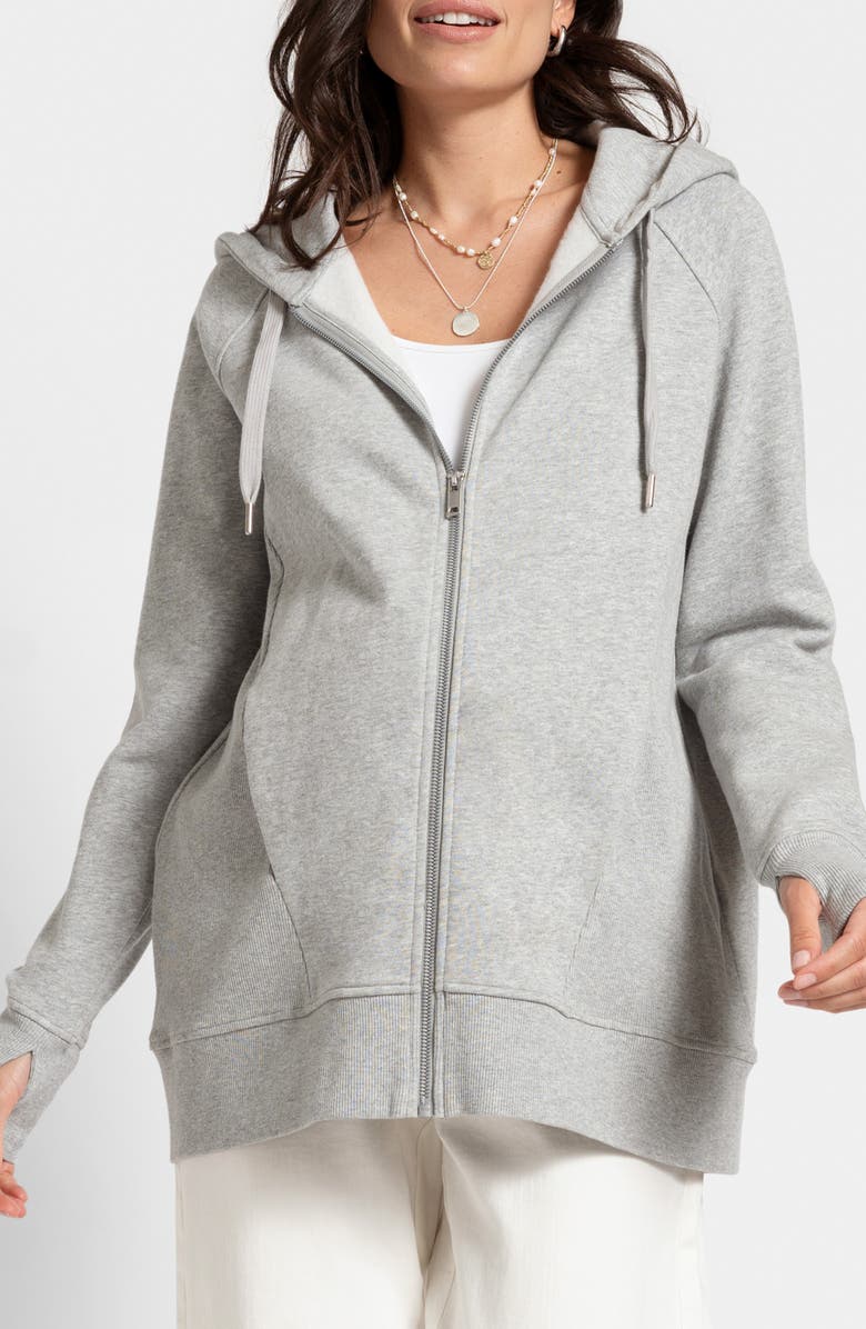 Seraphine 3-in-1 Maternity Zip Hoodie, Main, color, 