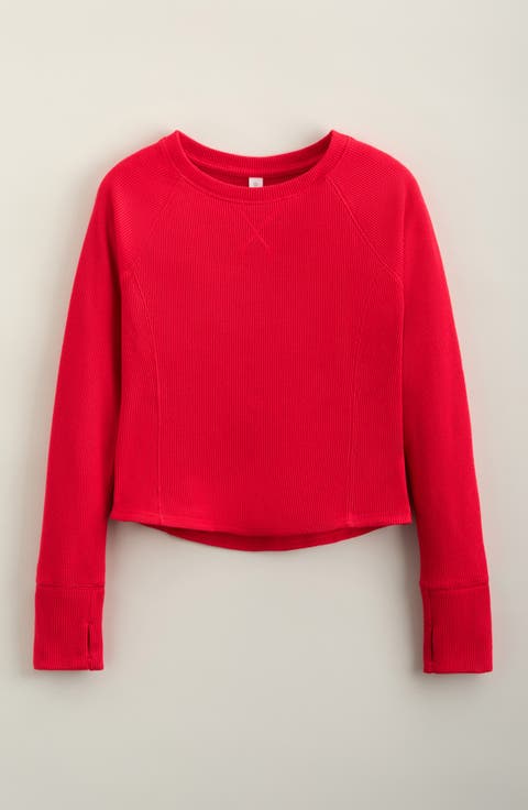 Zen Long Sleeve Waffle Knit T-Shirt