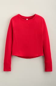 Zella Girl Zen Long Sleeve Waffle Knit T-Shirt