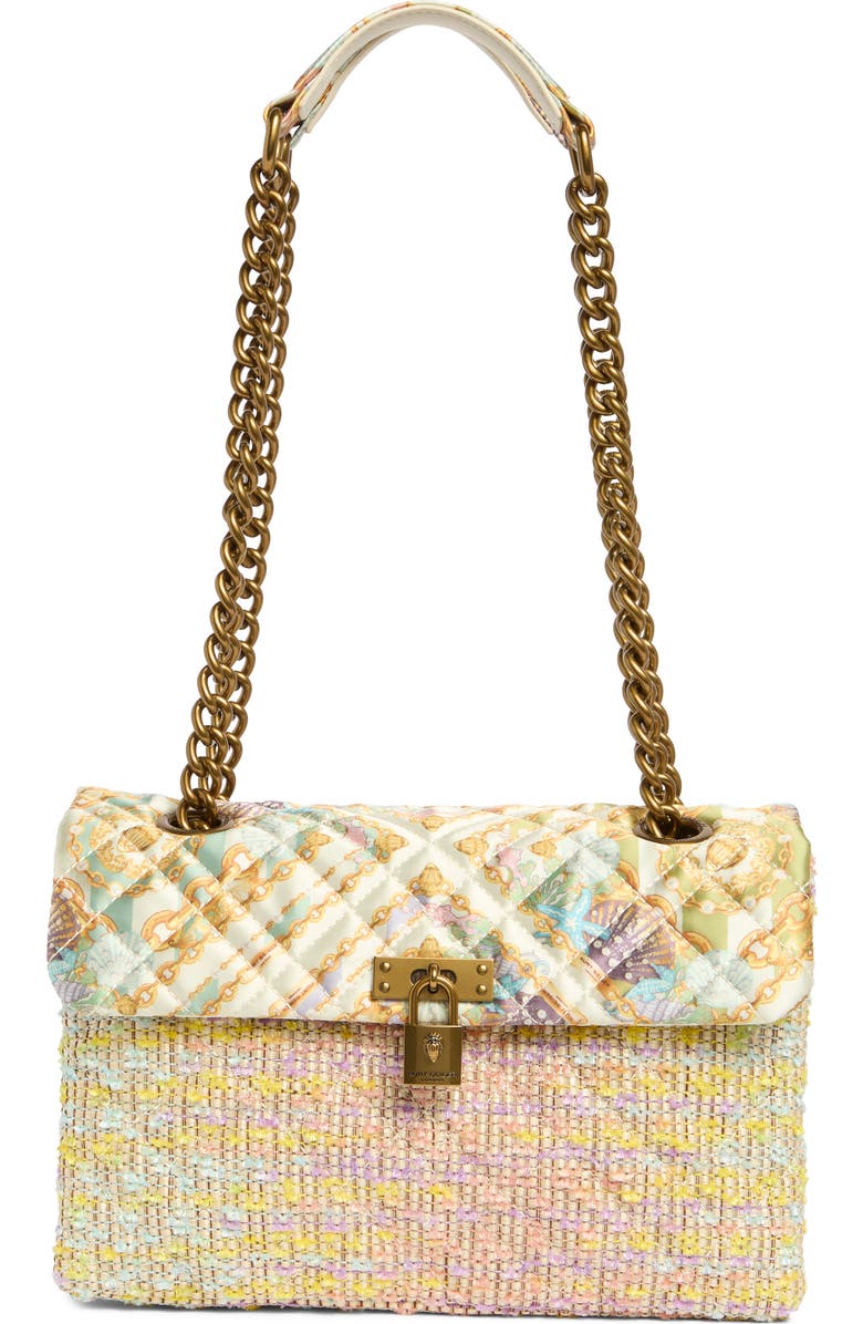 Kurt Geiger London Brixton Mixed Media Shoulder Bag, Main, color,