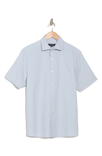 Westzeroone Fratter Short Sleeve Organic Cotton Button-up Shirt