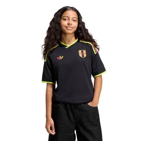Youth adidas  Black Peru National Team 2026 Away Replica Jersey
