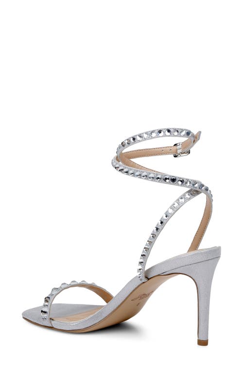 Jewel Badgley Mischka Hosana Ankle Strap Sandal In Silver