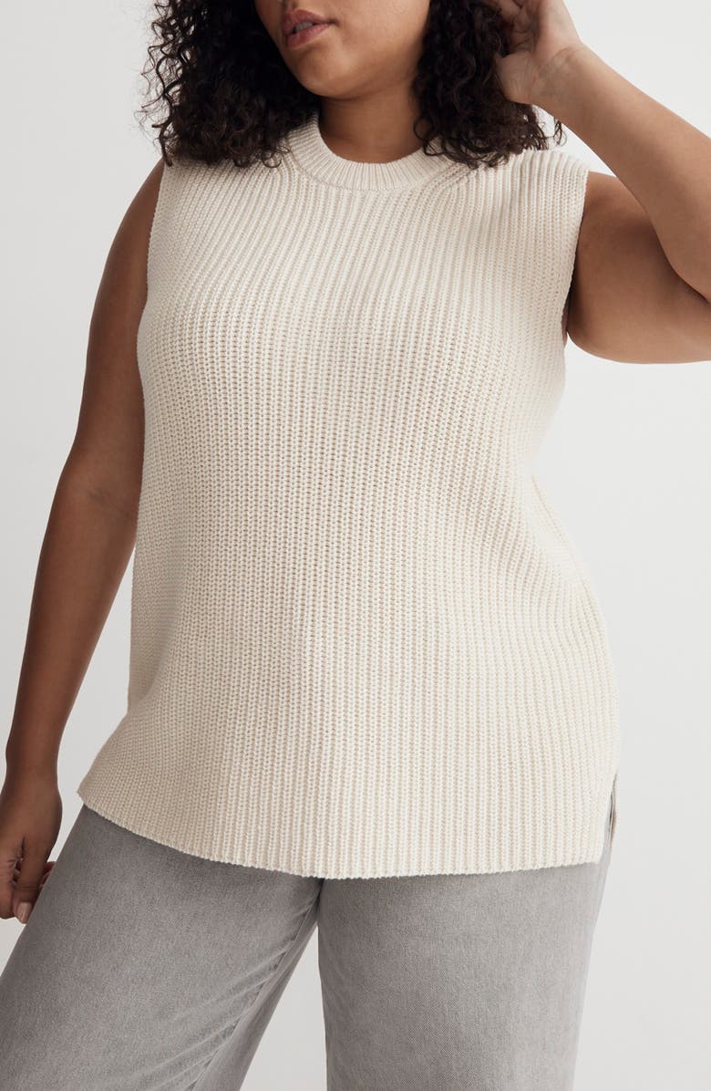 Madewell Ribbed Long Sweater Vest, Alternate, color,