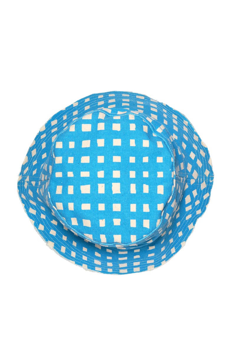 Dance Happy Grid Bucket Hat, Alternate, color, Azure Blue