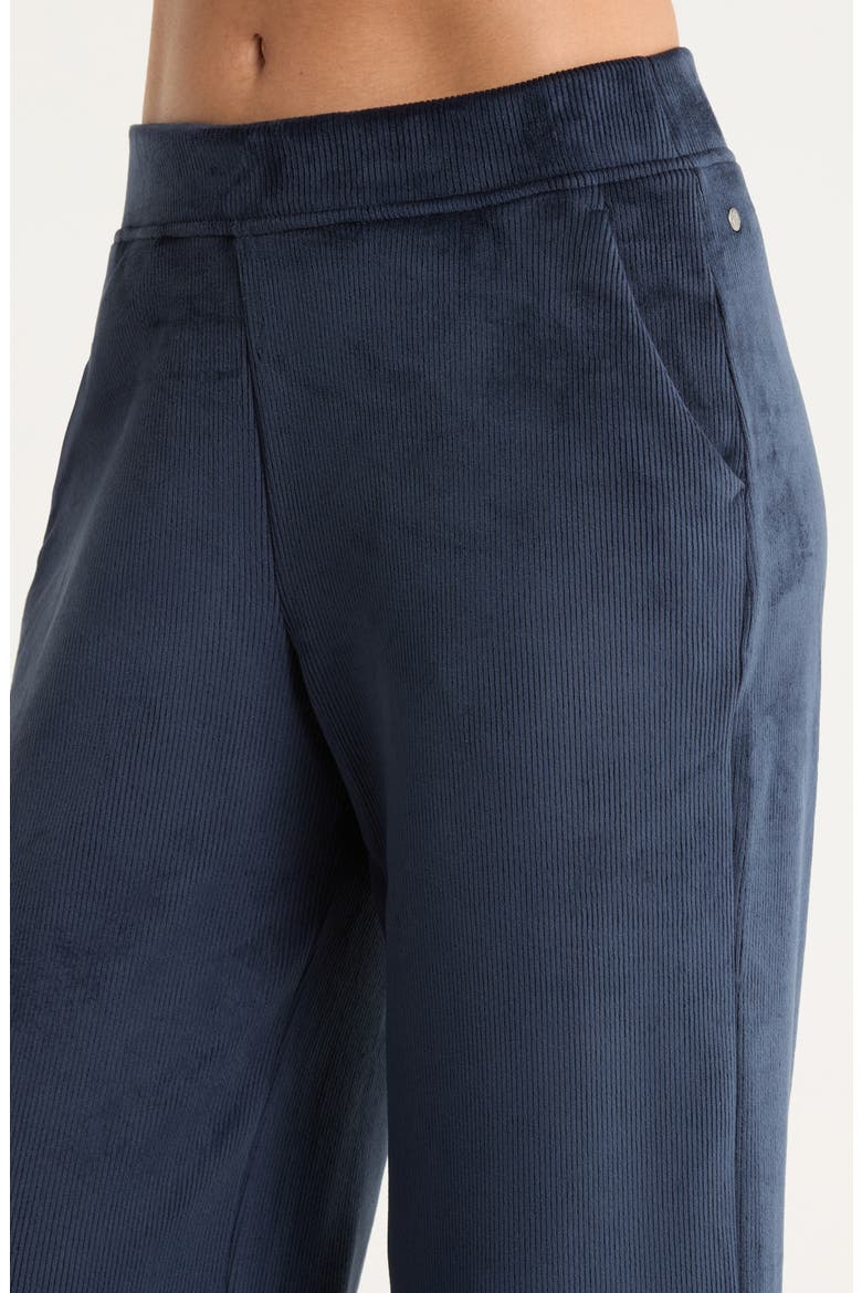 Plush Rib Pants, Alternate, color, NAVY SAPPHIRE