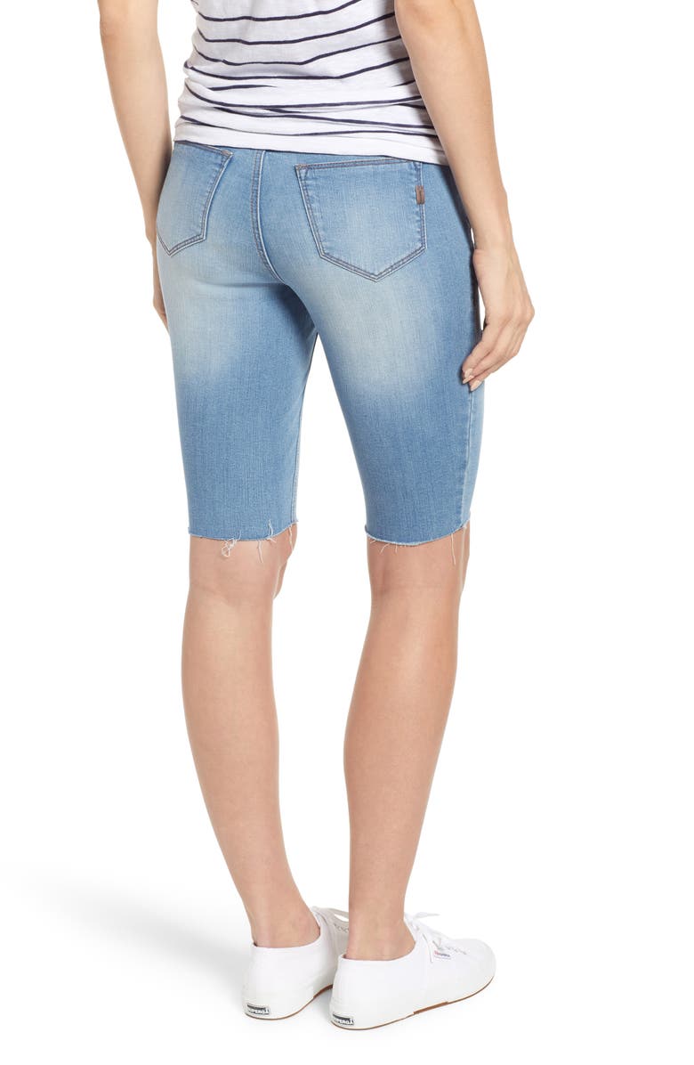 1822 Denim Maternity Biker Shorts, Alternate, color, 