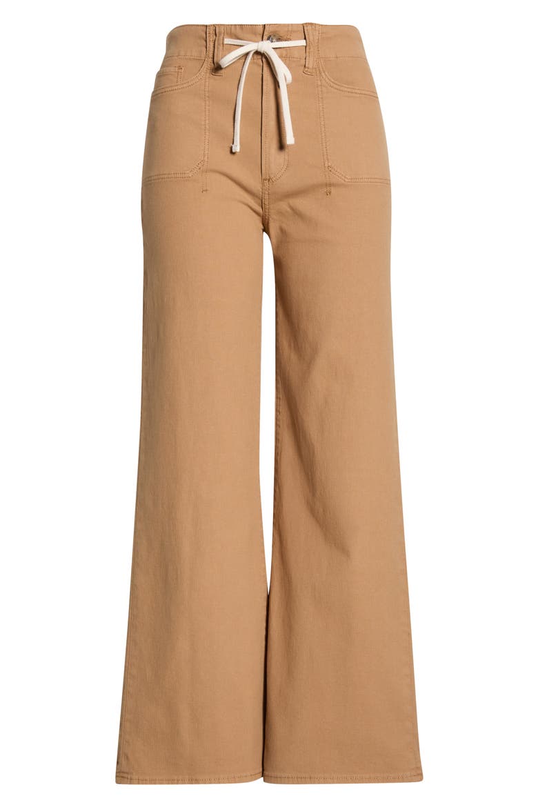 Ari Drawstring High Waist Wide Leg Pants, Alternate, color, VINTAGE SUNFLOWER