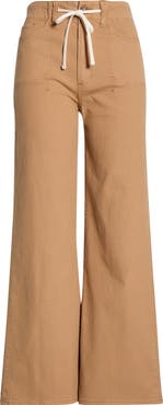 PAIGE Ari Drawstring High Waist Wide Leg Pants