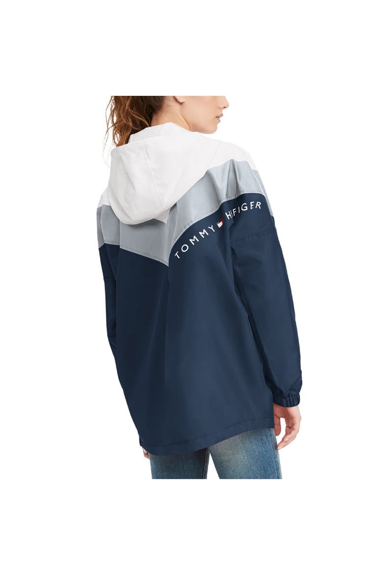 Women's Tommy Hilfiger White/Navy Dallas Cowboys Staci Half-Zip Hoodie Windbreaker Jacket, Alternate, color, White