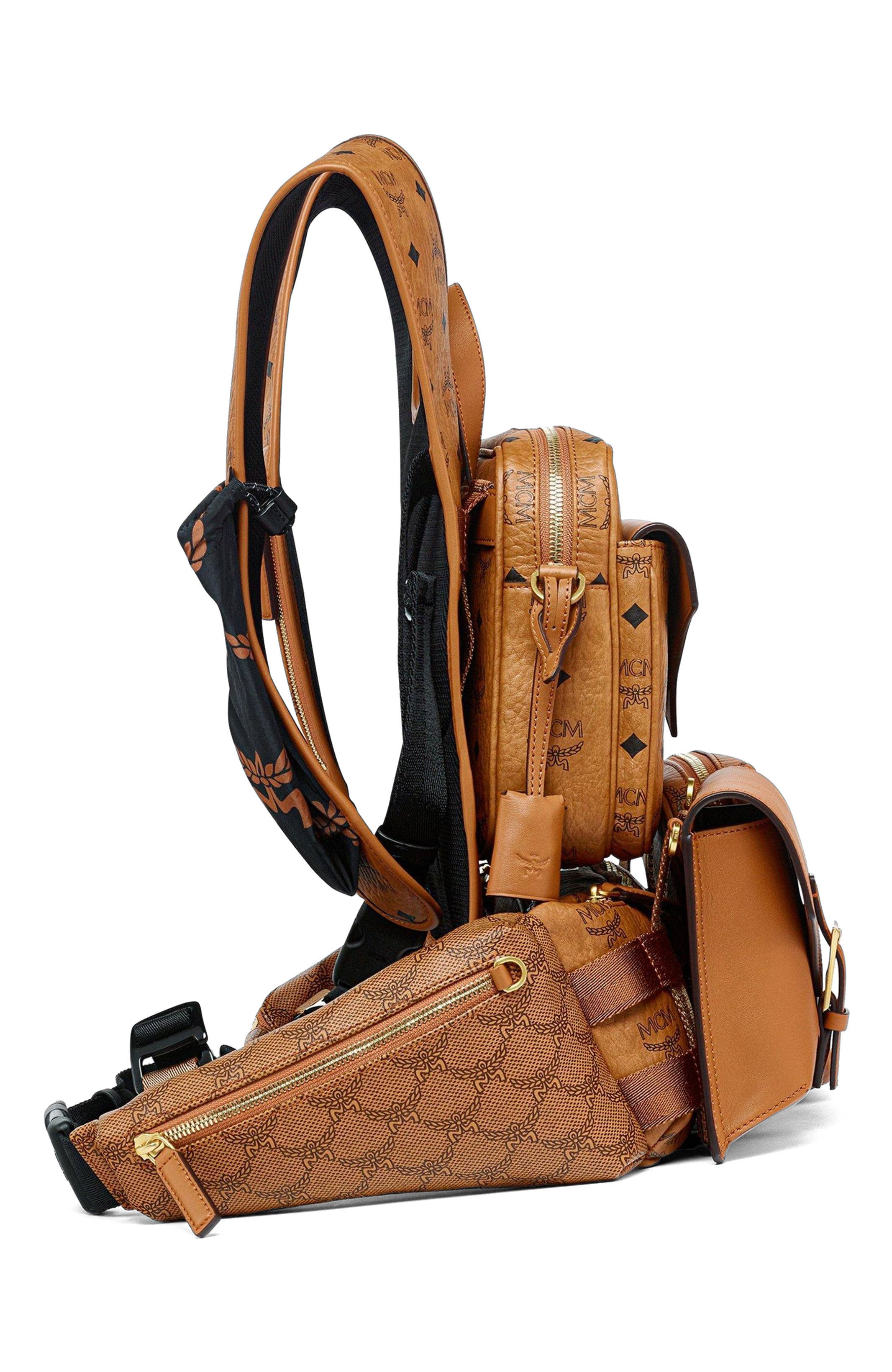MCM Aren Multi-Backpack in Visetos, Alternate, color, 