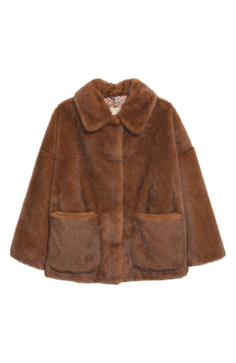 Short Faux Fur Jacket