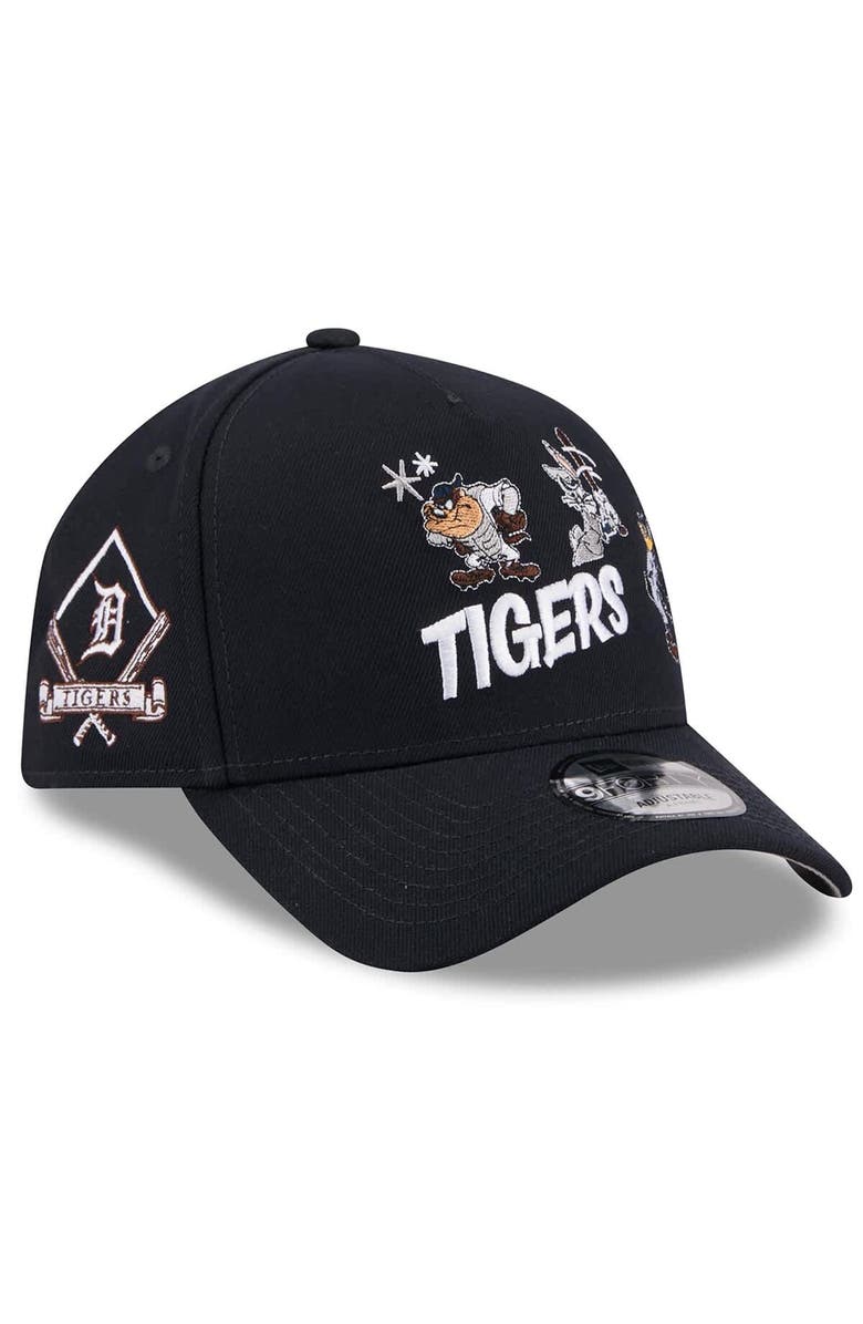 New Era Men's New Era Navy Detroit Tigers Looney Tunes A-Frame 9FORTY Adjustable Hat, Main, color, Navy