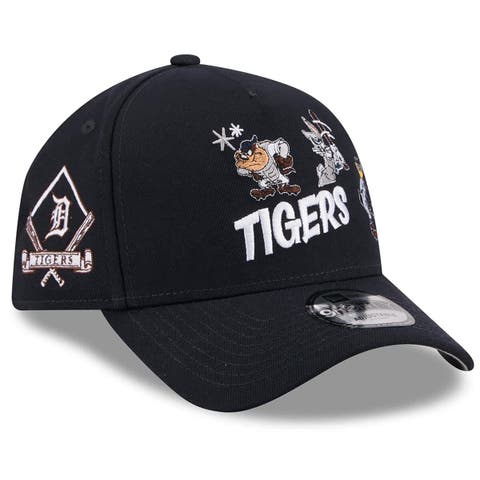 Men's New Era Navy Detroit Tigers Looney Tunes A-Frame 9FORTY Adjustable Hat