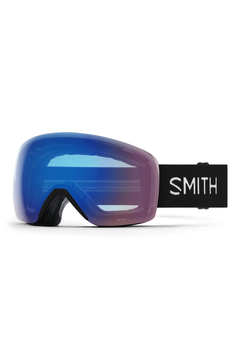 Skyline 215mm ChromaPop Snow Goggles, Main, color, BLACK / CHROMAPOP STORM ROSE