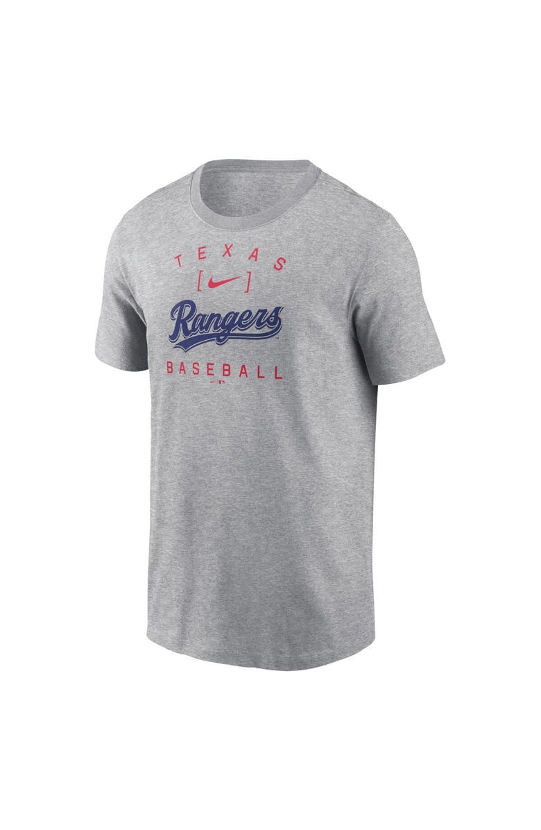 Nike Men's Nike Heather Gray Texas Rangers Home Team Athletic Arch T-Shirt, Alternate, color, 