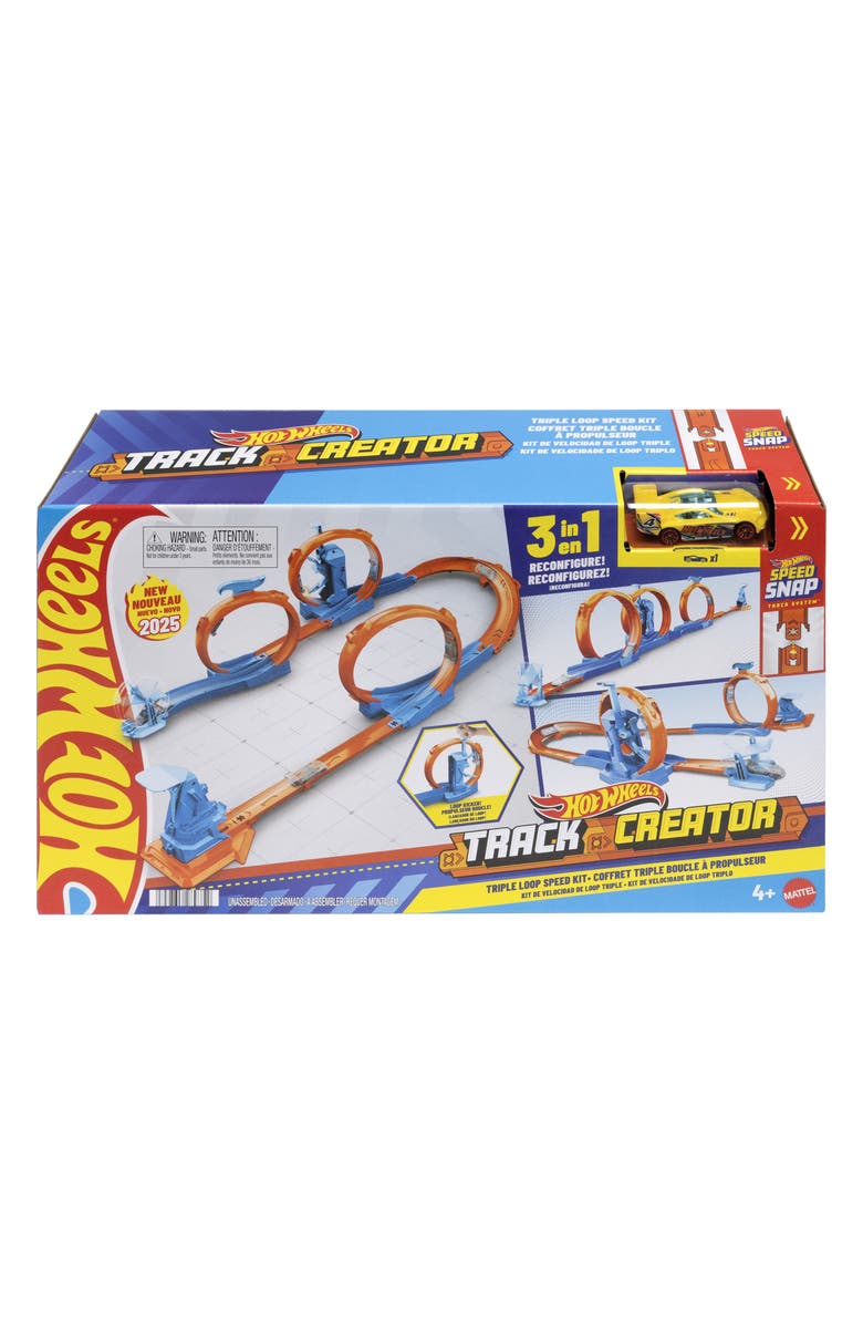 Hot Wheels Track Creator Triple Loop Speed Kit, Alternate, color, 
