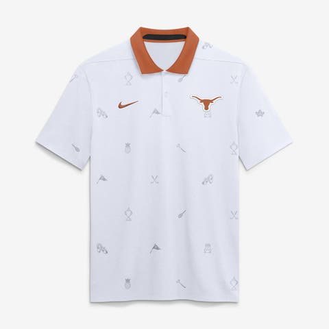 Men's Nike White Texas Longhorns Vapor Pattern Dri-FIT Polo