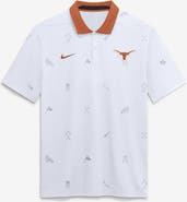 Nike Men's Nike White Texas Longhorns Vapor Pattern Dri-FIT Polo