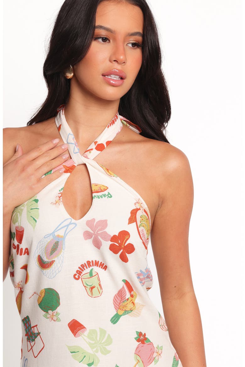 Octavia Halter Neck Minidress, Alternate, color, ALFRESCO