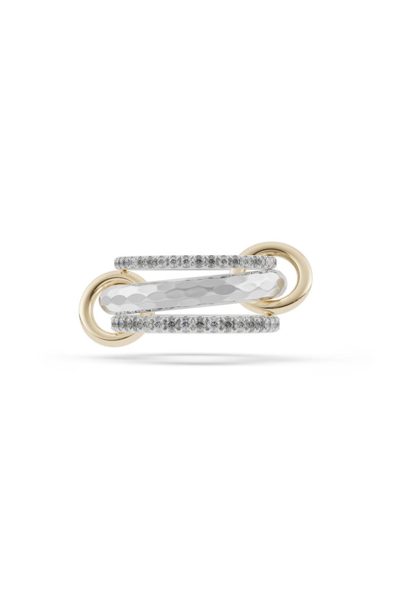 Theo SG Gris Vulcan Linked Rings, Main, color, SILVER GOLD