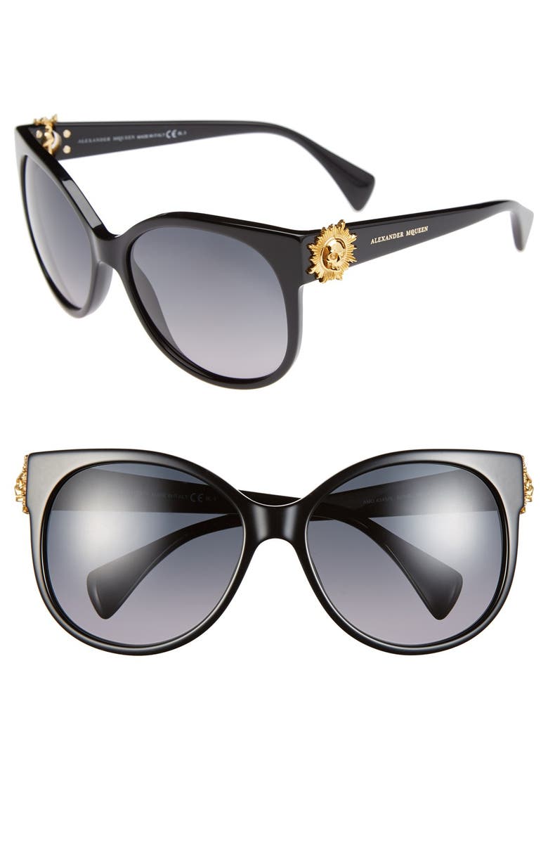 McQueen Alexander McQueen 58mm Retro Sunglasses, Main, color, 