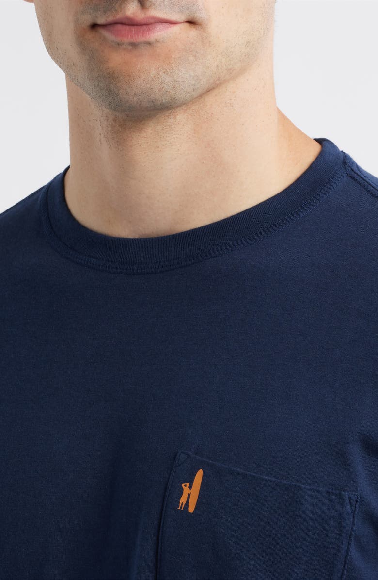 johnnie-O Kahuna Crewneck T-Shirt, Alternate, color, Navy