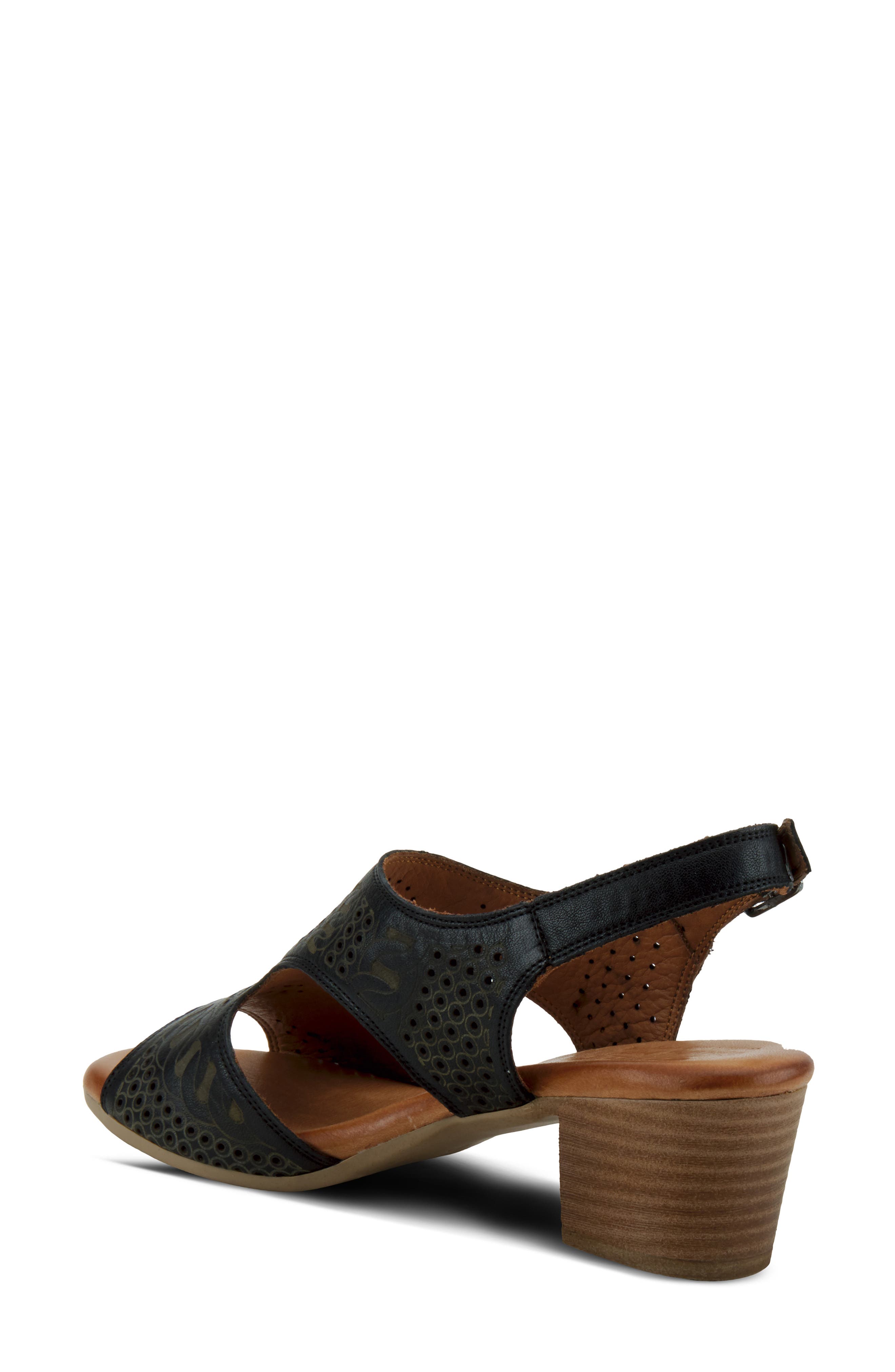 Spring Step Chains Block Heel Sandal, Alternate, color, 