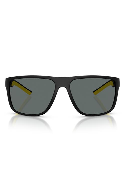 Scuderia Ferrari 63mm Polarized Pillow Sunglasses In Black
