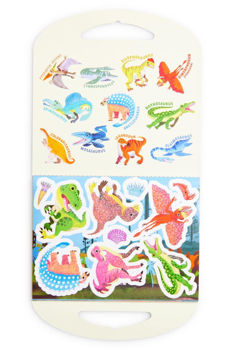 Shiny Dinosaur Sticker Pack, Alternate, color, NO COLOR