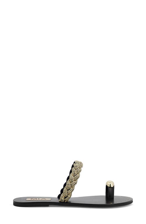 Shop Mia Limited Edition Toya Toe Loop Sandal In Black