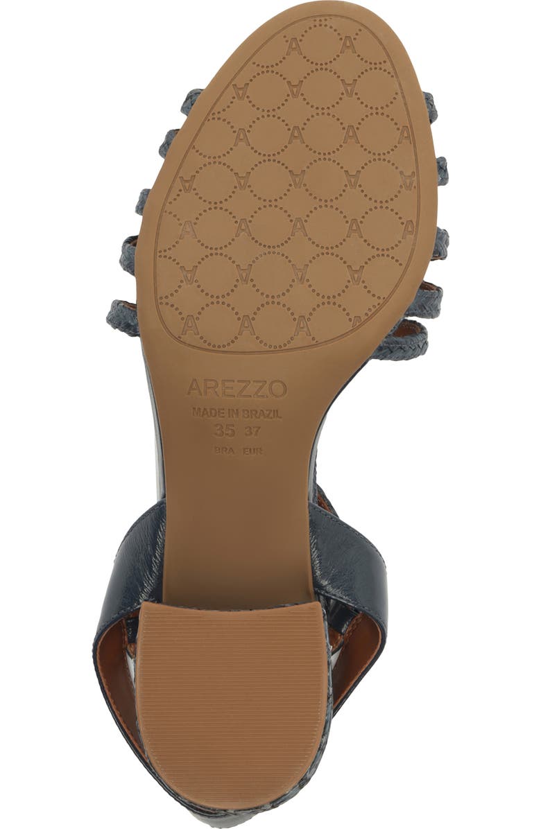 Arezzo Aria Ankle Strap Sandal, Alternate, color, Petroleo/ Navy Nautical