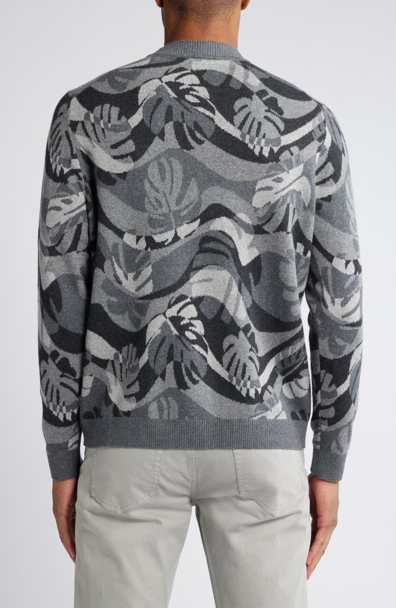 Tommy Bahama Monstera Camo Crewneck Sweater, Alternate, color, 