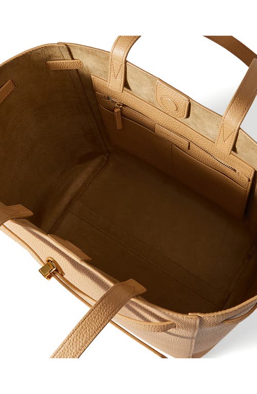 Shop Veronica Beard Dash Leather Tote In Sand