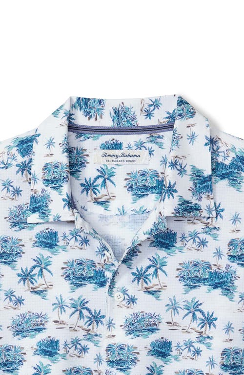 Tommy Bahama Bahama Coast Palm Scape Islandzone® Polo In Blue