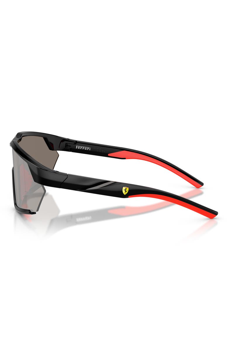Scuderia Ferrari 41mm Irregular Sunglasses, Alternate, color, Black
