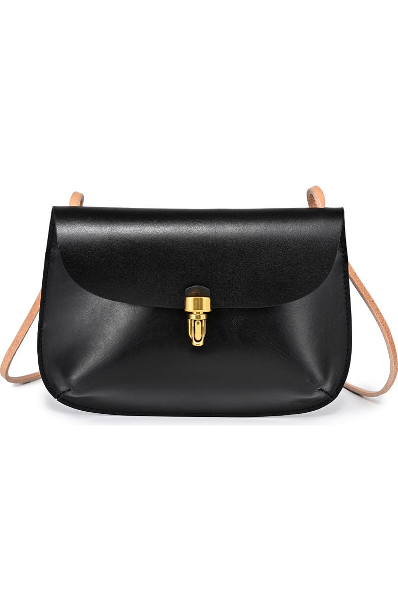 OLD TREND Ada Leather Crossbody Bag, Main, color, Black