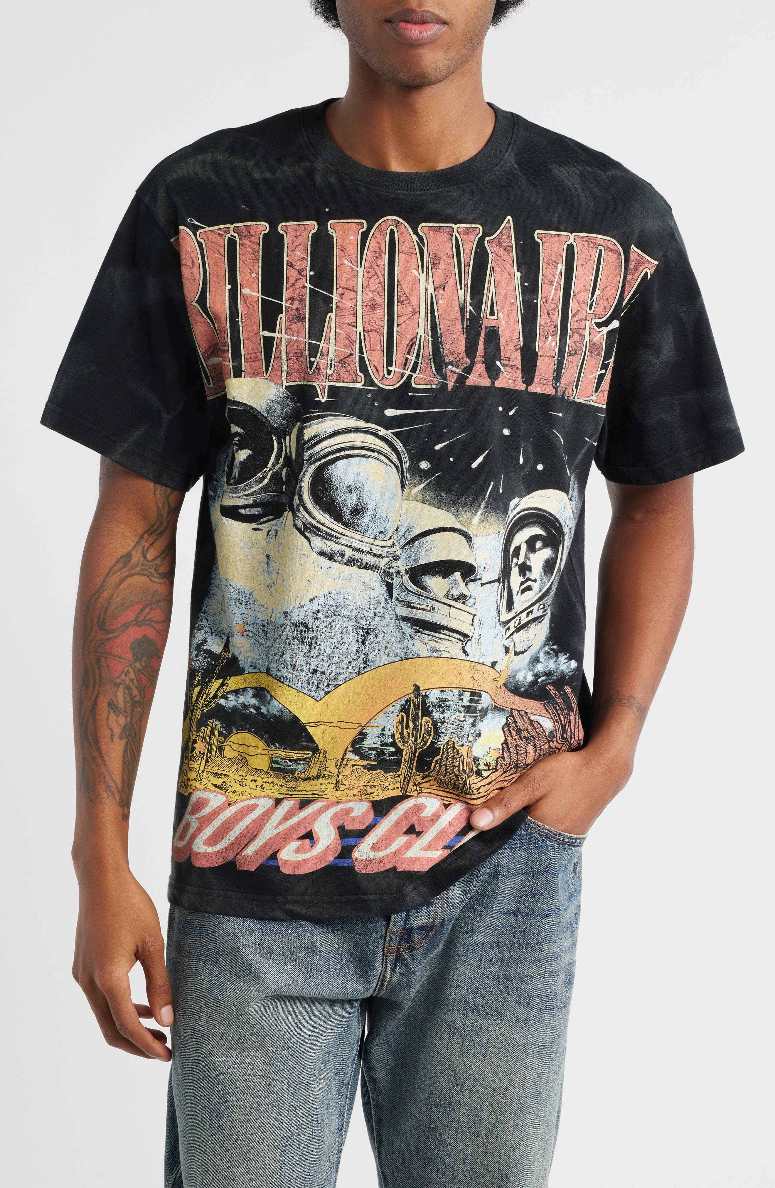 Billionaire Boys Club Rushmore Cotton Graphic T-Shirt